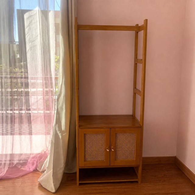 Rattan wardrobe