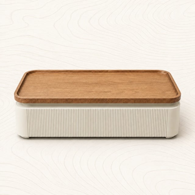 Fluted coffee table