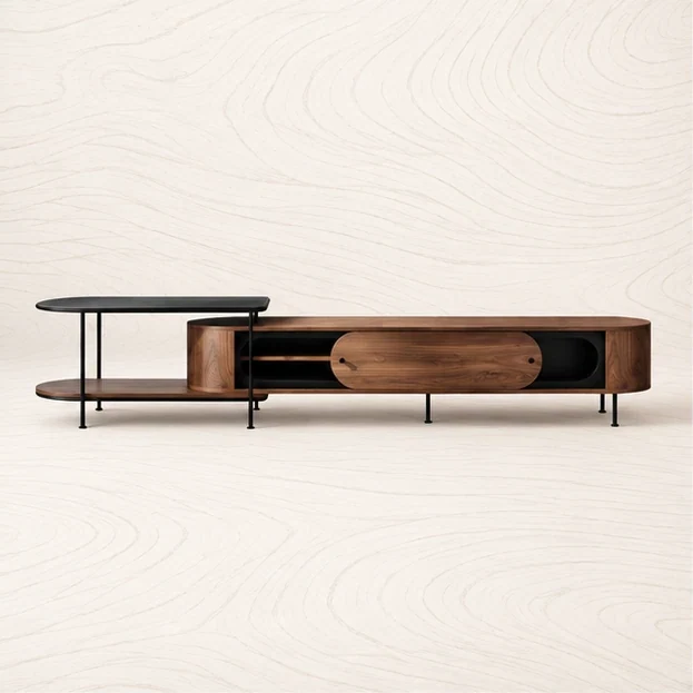 Oval Front TV Console