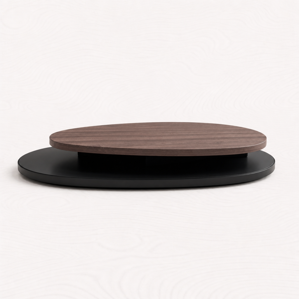 Minimalistischer Designer-Couchtisch Pebbles — Side profile — VARO 9zua1h