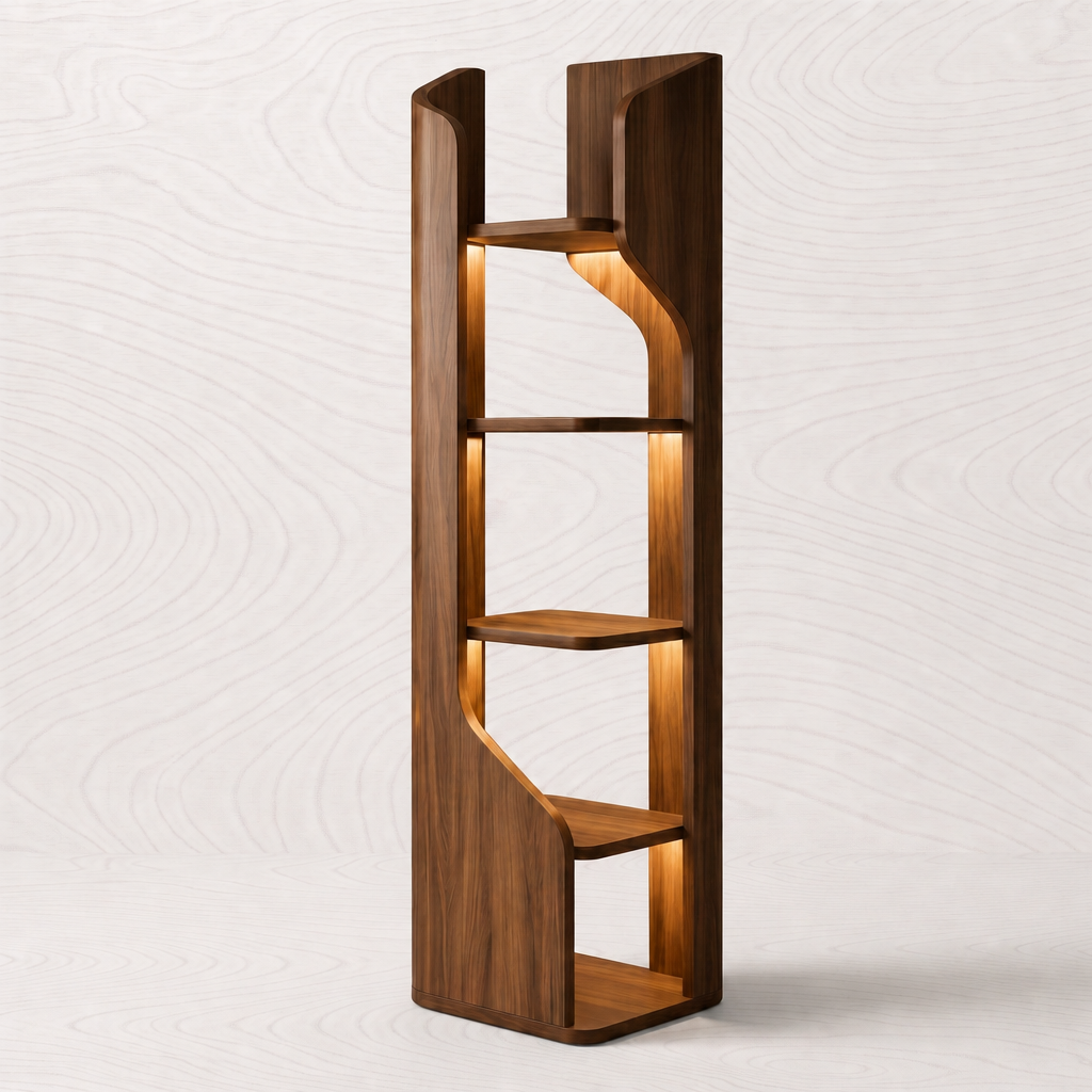 Modern Wooden Display Shelf — Enhanced hero — VARO 4eysi6