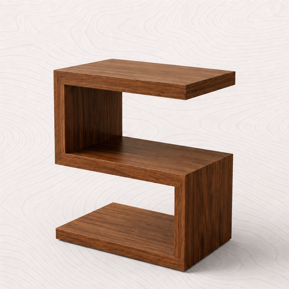 S shape side table