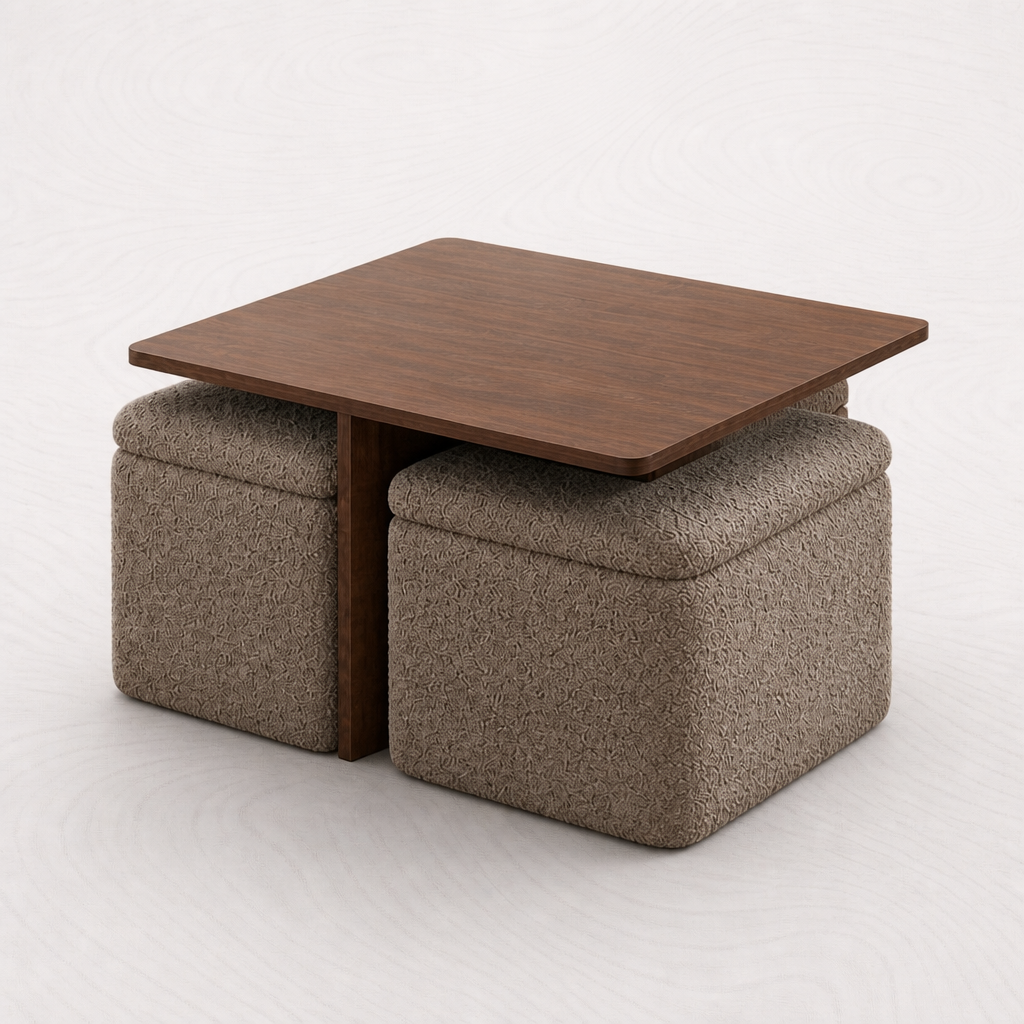 Couch side storage table — Rear three-quarter — VARO iejieb