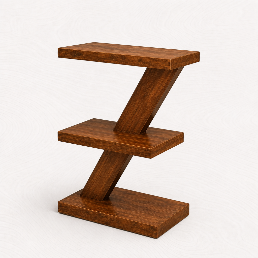 Z shape side table — Opposite three-quarter — VARO 0j2037