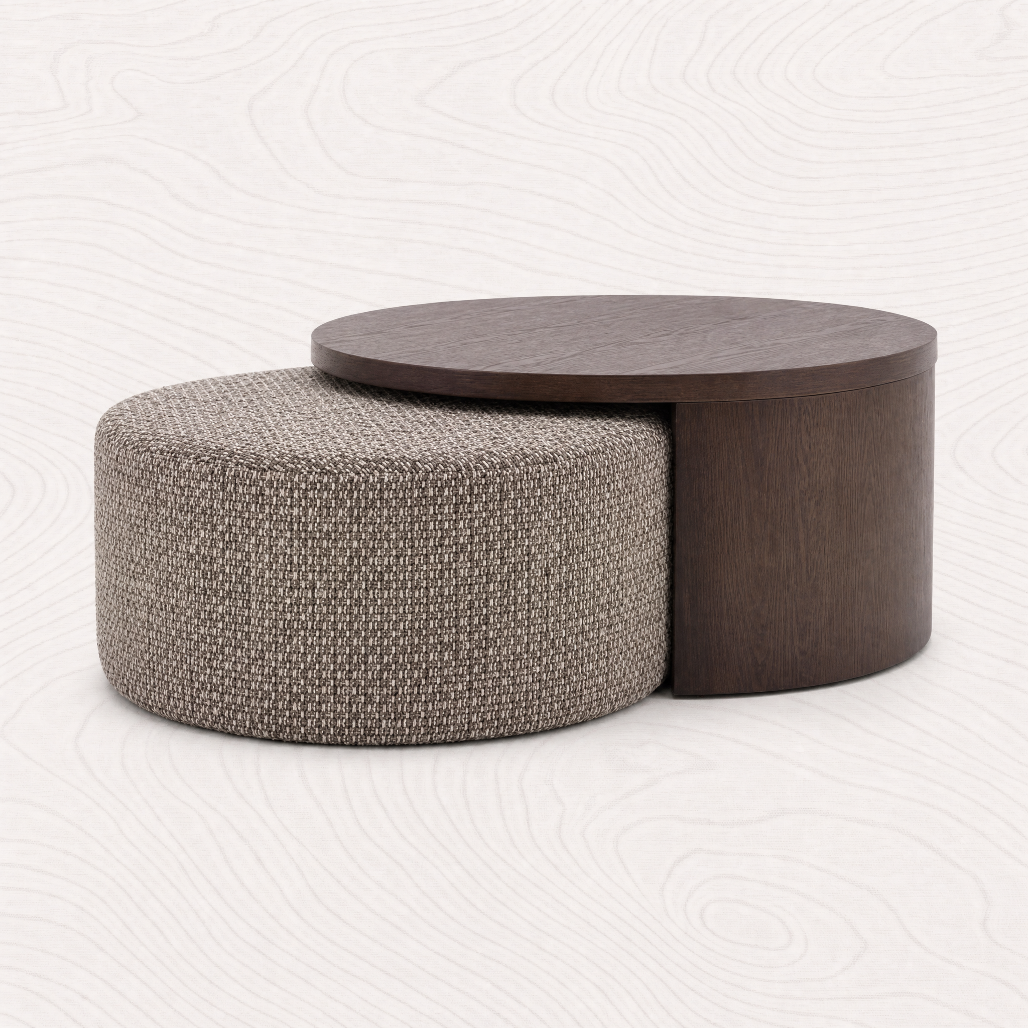 Furniture photographed on the selected VARO studio background