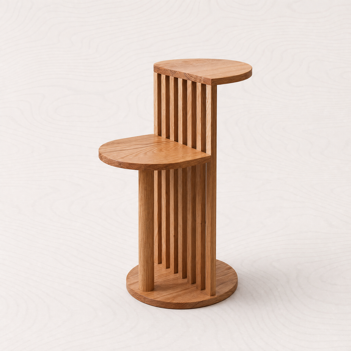 Vion Side Table photographed on the selected VARO studio background