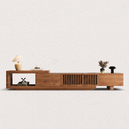 Walnut Slides tv unit