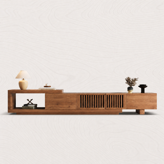 Walnut Slides tv unit